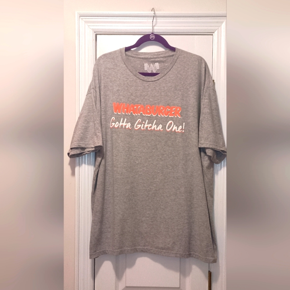 Whataburger Men's Gray Orange T Shirt Size 2XL